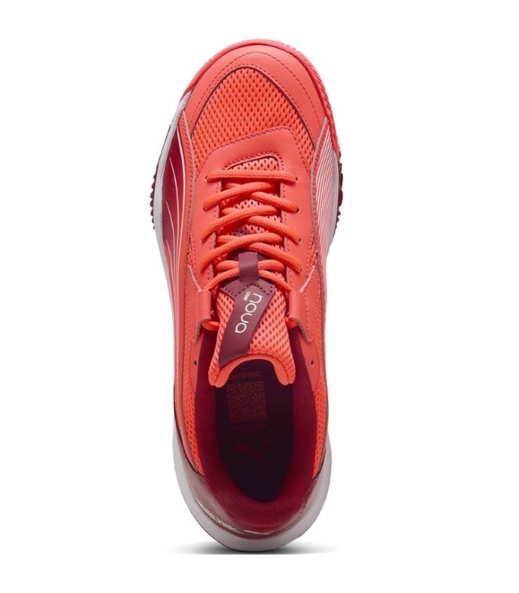 Bordeaux et puma blancs Baskets de la Cour de Puma Nova Offre. 4