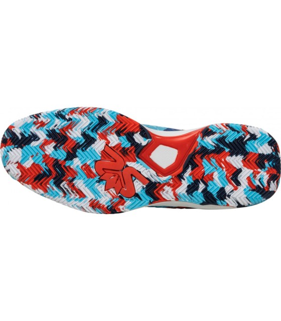 Zapatillas Salming Rebel Camo Blanco Rojo Azul 2