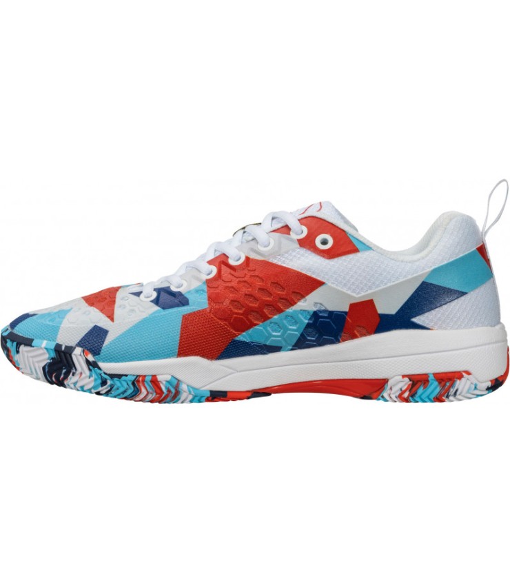 Salming Hausschuhe BBB weiß rot blau 3