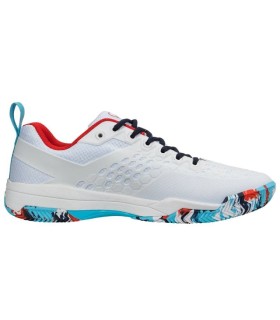 Salming shoes Rebel Light Dazzle White Red Blue Woman. 1