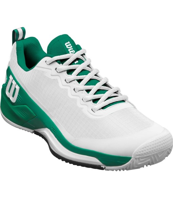 Zapatillas Wilson Rush Pro 4.5 Clay Blanca Verde Negra Oferta Más Barata 4