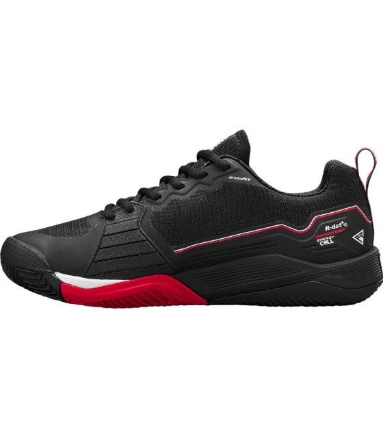 Zapatillas Wilson Rush Pro 4.5 Clay Negro Rojo Blanco en Oferta 3