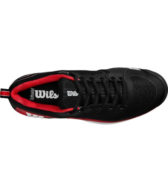 Zapatillas Wilson Rush Pro 4.5 Clay Negro Rojo Blanco en Oferta 5