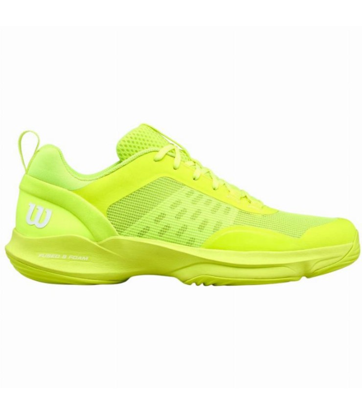 Zapatillas Wilson Hurakn Pro V2 Amarillo Fluor Blanco 1