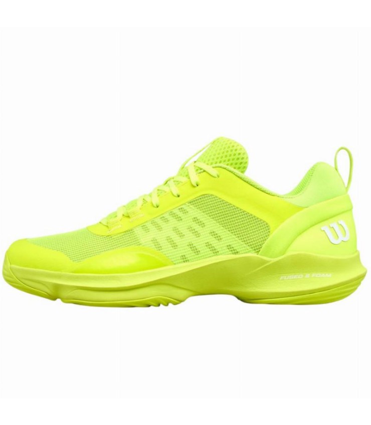 Wilson Hurakn Pro V2-Hausschuhe Gelbweiß-Fluor 3