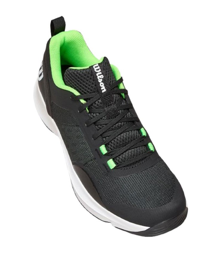Zapatillas Wilson Hurakn Pro V2 Negro Blanco Verde 4