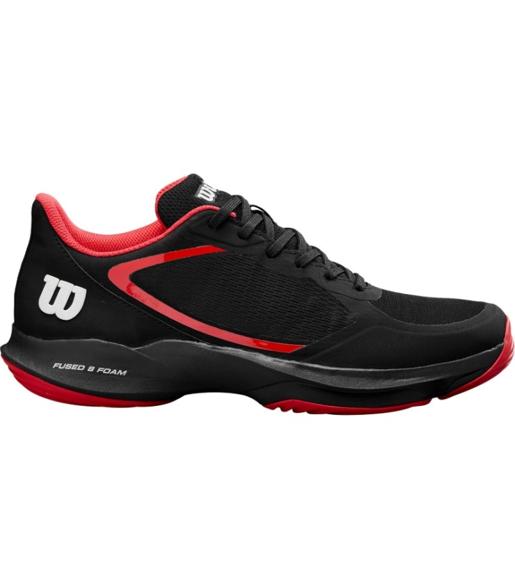 Zapatillas Wilson Hurakn Lite Negro Rojo Blanco  1