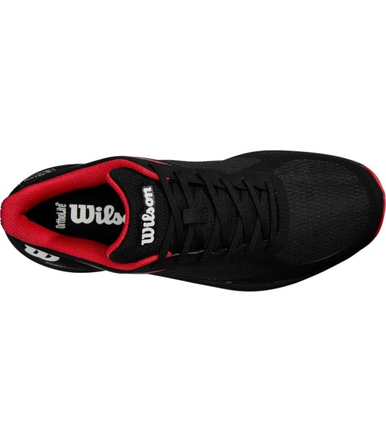 Zapatillas Wilson Hurakn Lite Negro Rojo Blanco  4