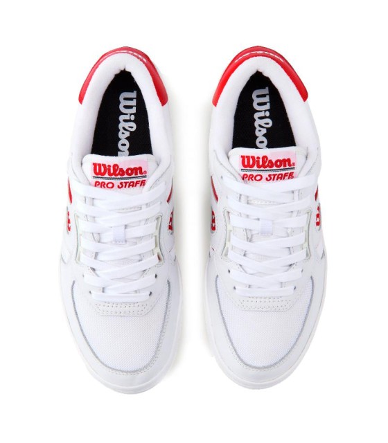 Wilson Pro Staff Shoes 87 White Mesh Red Offer + Cheap 3