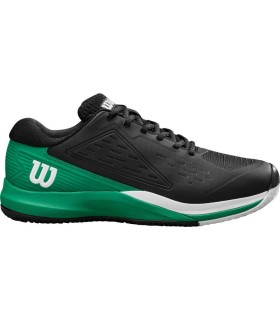 Zapatillas Wilson Rush Pro Ace Clay Negro Verde Blanco en oferta. 1