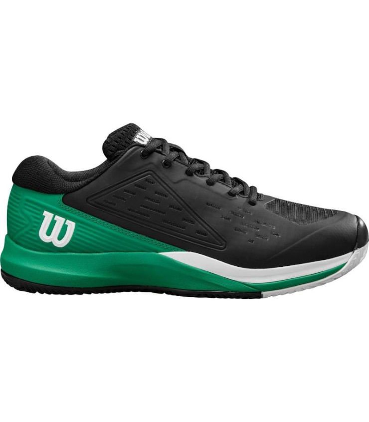 Zapatillas Wilson Rush Pro Ace Clay Negro Verde Blanco en oferta. 1
