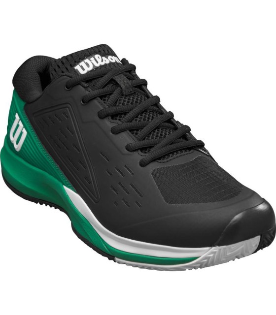 Zapatillas Wilson Rush Pro Ace Clay Negro Verde Blanco en oferta. 4
