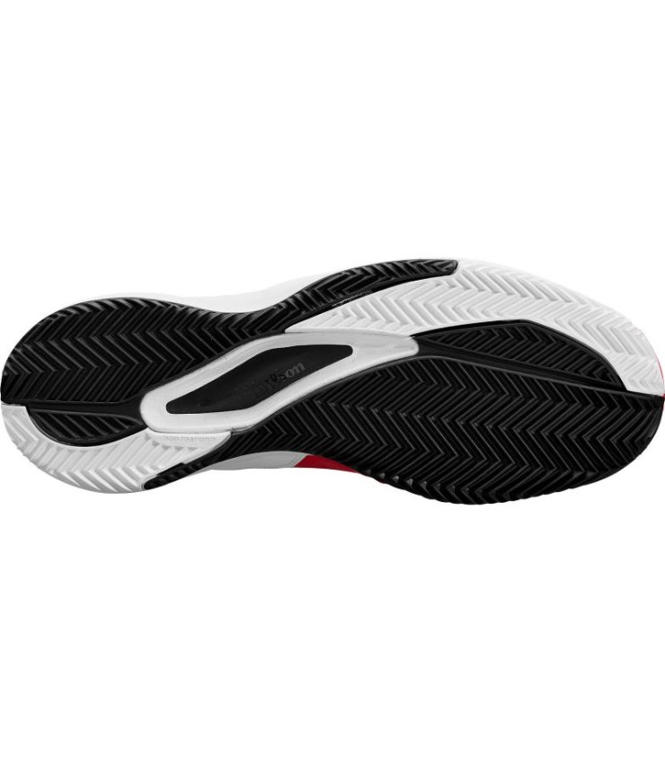 Chaussures Wilson Rush Pro Ace Clay rouge, noir et blanc à l'offre et bon marché 2