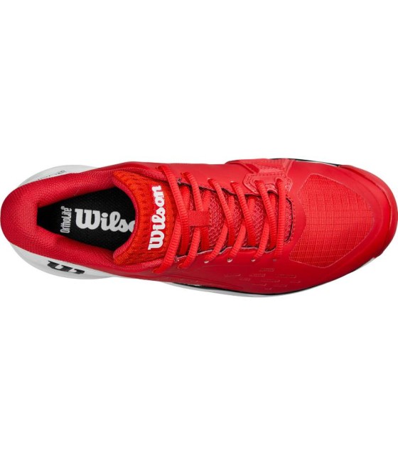 Zapatillas Wilson Rush Pro Ace Clay rojo, blanco y negro en oferta y barato 5