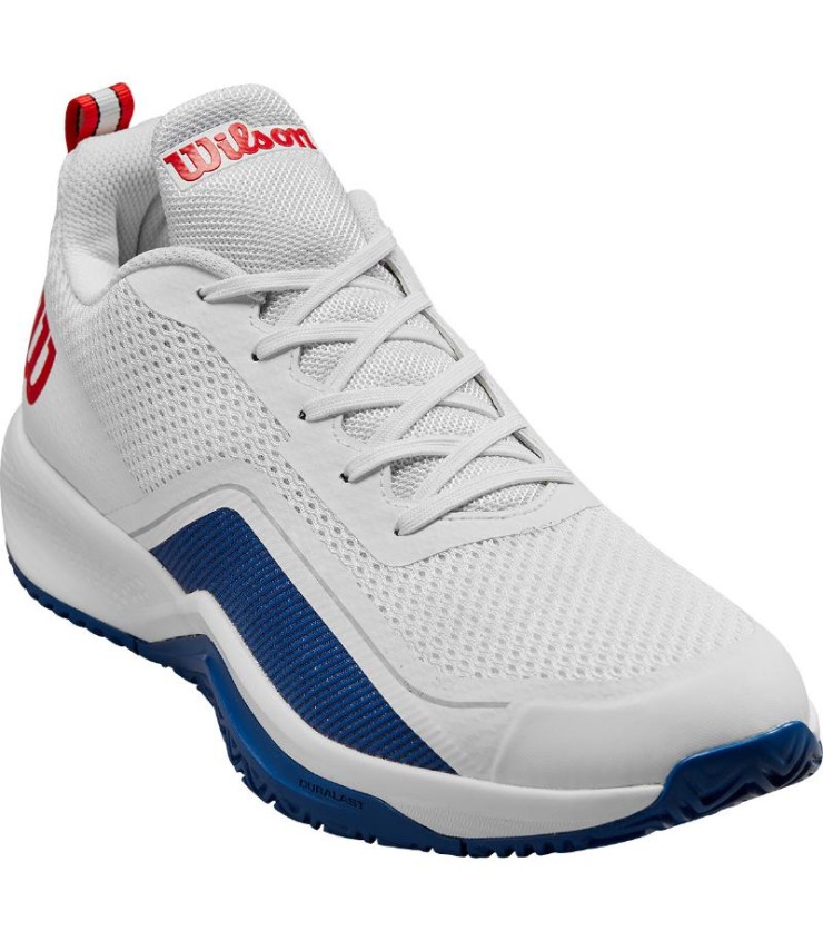 Zapatillas Wilson Rush Pro Lite Blanco Azul Rojo 4