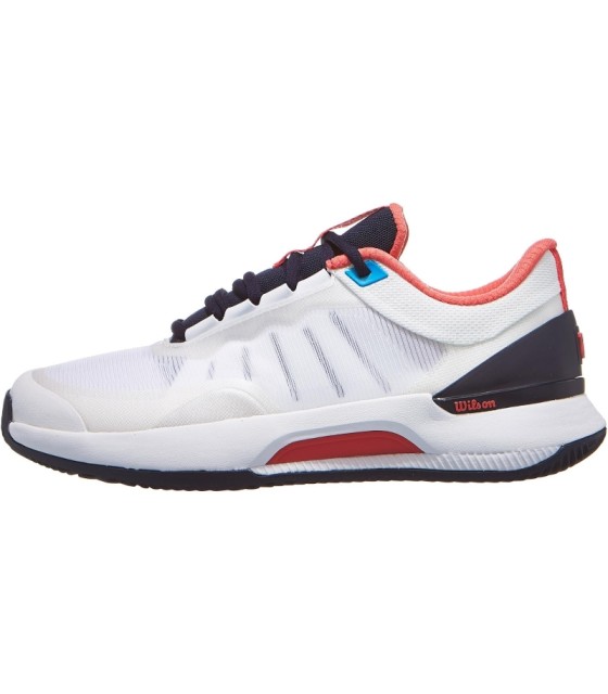 Schuhe Wilson Intrigue Tour Clay White Navy Woman-Angebot. 3