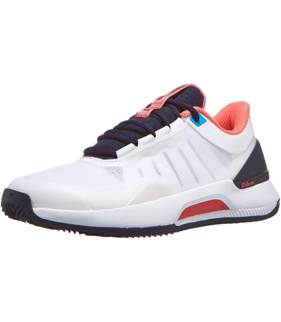 Schuhe Wilson Intrigue Tour Clay White Navy Woman-Angebot. 5