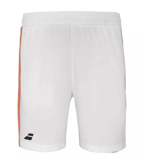 Pantaloncini Babolat Bambino Bianco Arancione