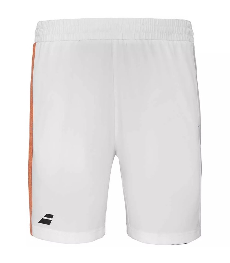 Babolat Kinder Shorts Weiß Orange