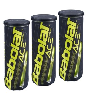 Tripack Babolat Ace Padel (3 tubes de 3 balles) 1