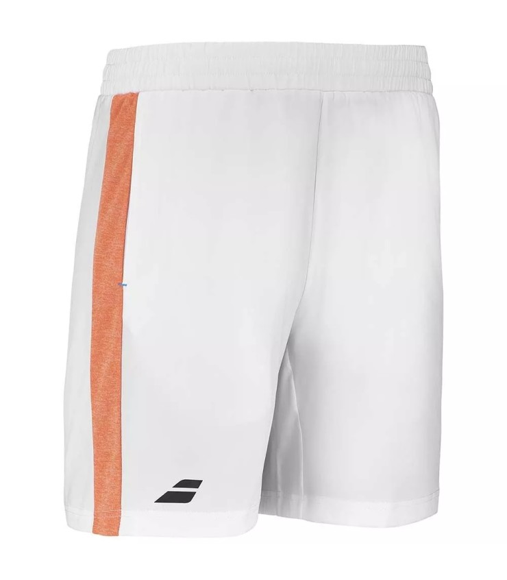 Babolat Kinder Shorts Weiß Orange