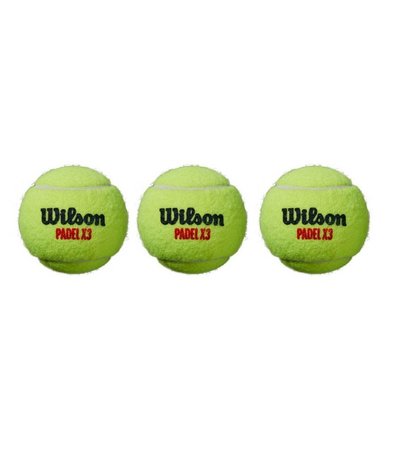 TUBE DE 3 BALLES WILSON PADEL X3 3