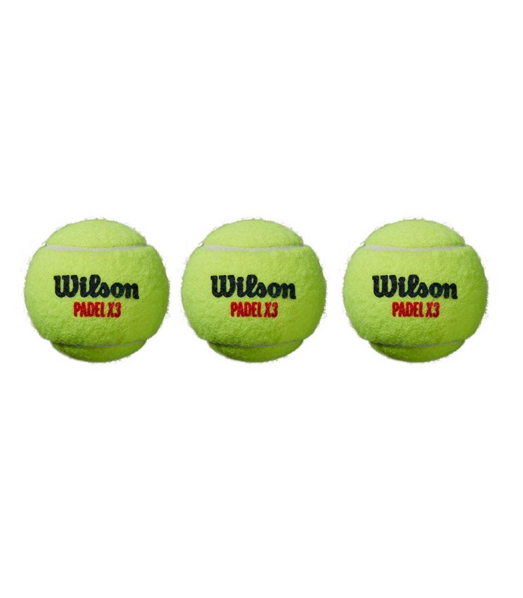 TUBE DE 3 BALLES WILSON PADEL X3 3