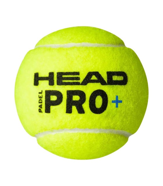 Tube de 3 balles Head Padel Pro+ 2