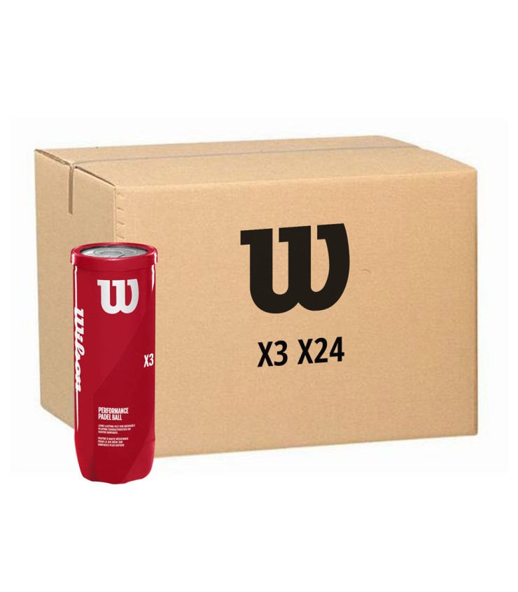 Cajón 24 tubes de 3 balles Wilson Padel X3 1