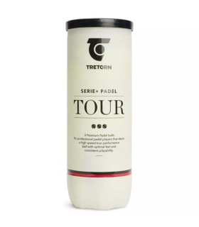 Tube of 3 Balles Tretorn Series + Padel Tour 1