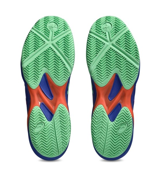 Sneakers Asics Solution Swift FF 2 Padel Blau / Grün / Orange 3