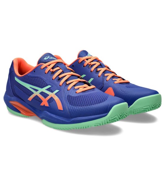 Sneakers Asics Solution Swift FF 2 Bleu / Vert / Orange Padel 5