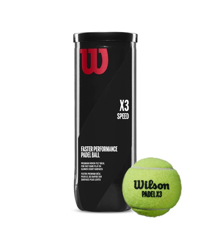 Tube of 3 Balles Wilson Padel X3 Speed 1