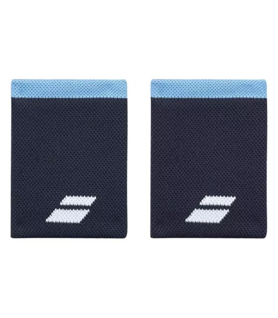 Babolat Jumbo Logo Blue Wristbands x 2