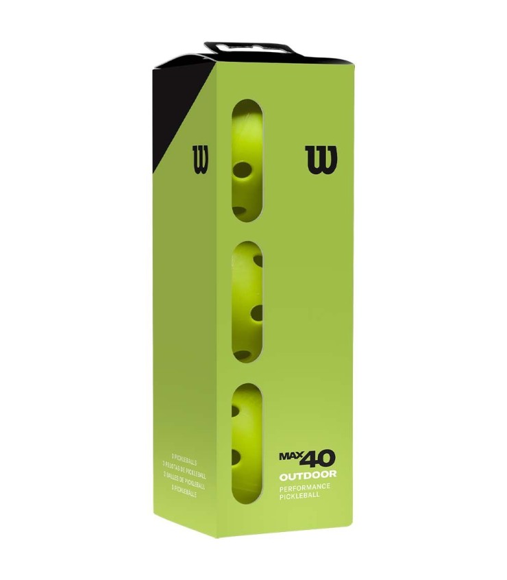 Boules de pickleball Wilson Max 40 Extérieur X3 1