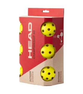 Campeonato de cabeça de pickleball bolas 40 x6 1