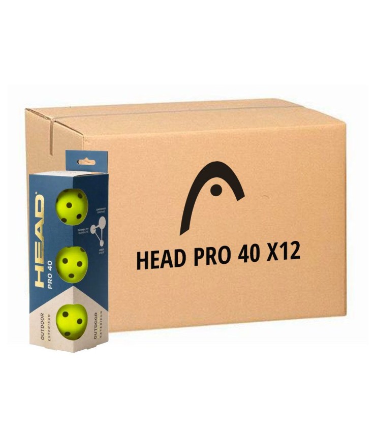 12 Bateaux 3 balles Pickleball Head Pro 40 1