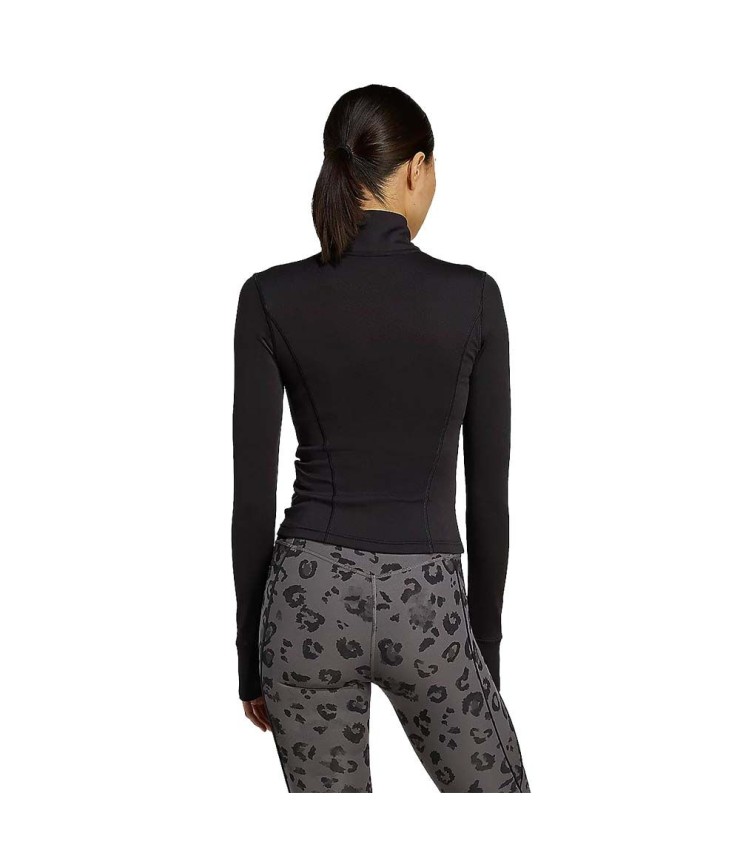 Jaqueta zíper adidas treinamento mulher negra 3