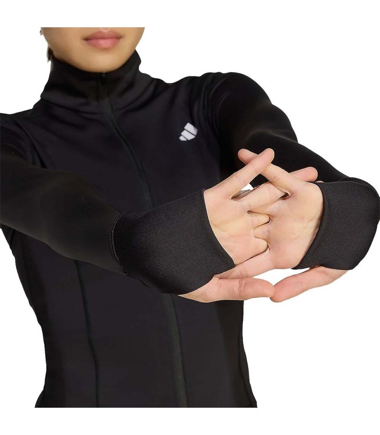 Jaqueta zip adidas treinamento mulher negra 4