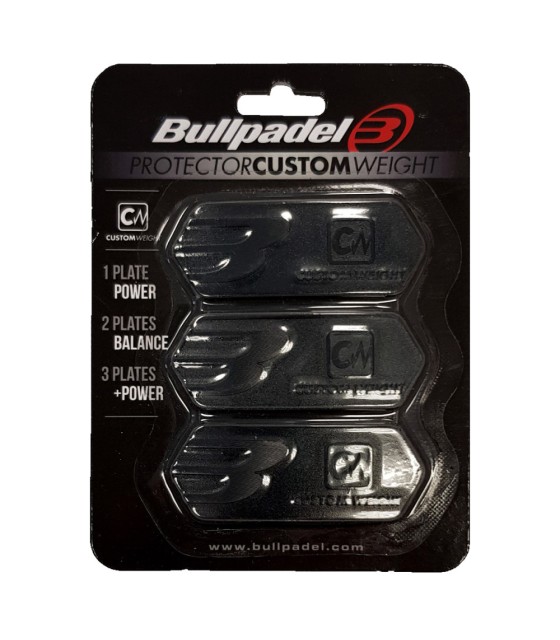 Custom Weight Protector Bullpadel Black Padelschläger 1