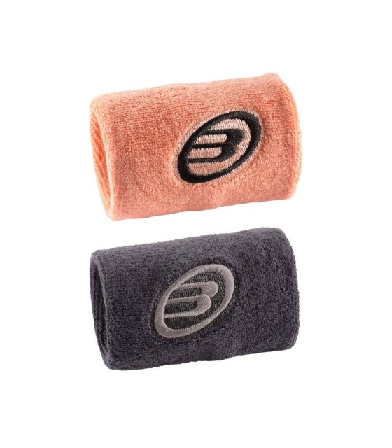 Muñequeras Bullpadel Naranja / Violeta oscuro x 2 1