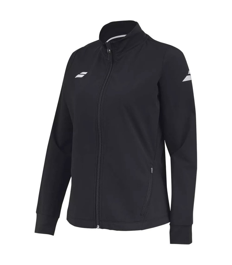 Schwarze Jacke mit Reißverschluss für Damen Babolat Play | Ipontennis
