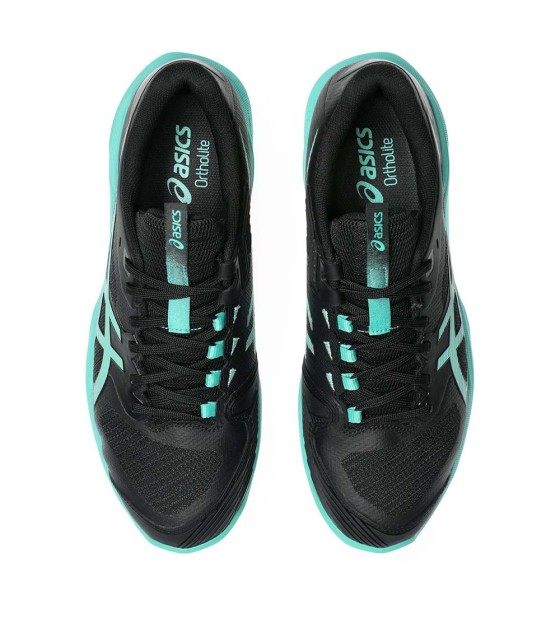 Solução de ASICS Gel Solução FF 4 Black / Green Clay Ténis 4