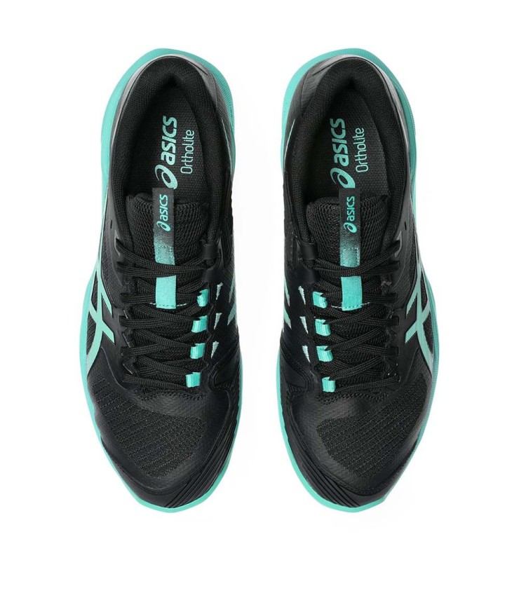 ASICS GEL SOLUTION SPEED FF 4 black / green clay shoes 4