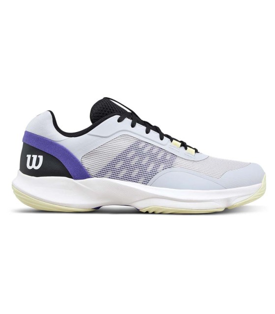 Wilson Hurakn Pro V2 Gray / Purple Paddle Shoes 1