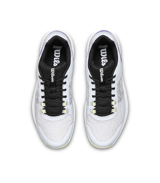 Wilson Hurakn Pro V2 Gray Paddle Shoes / Purple 4