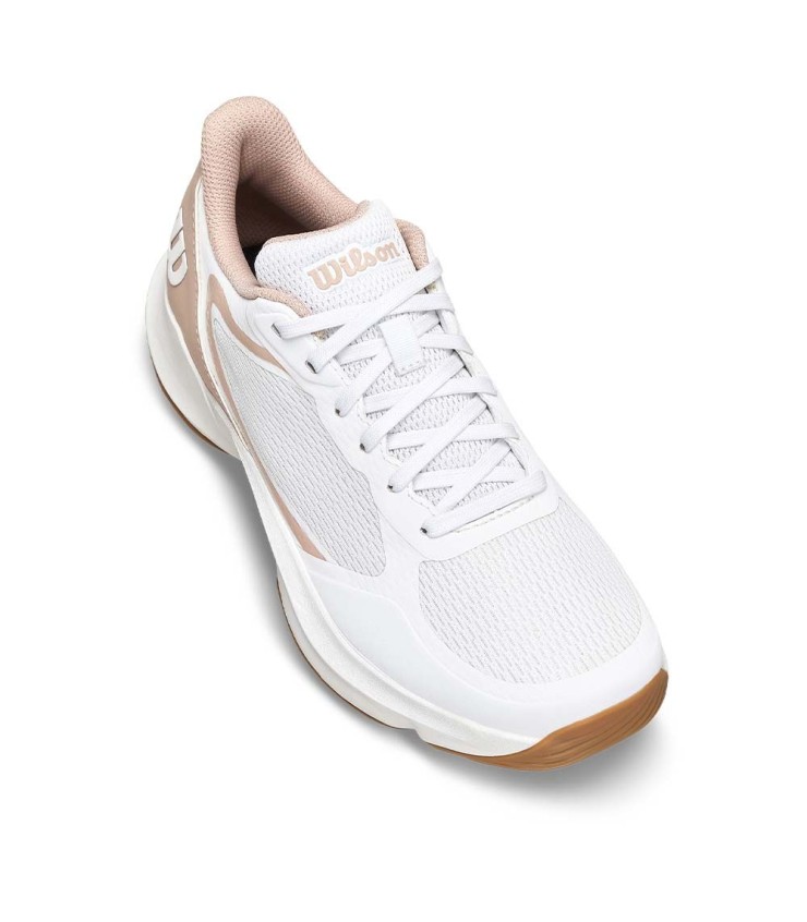 Wilson Hurakn Lite Zapatillas de Pádel Mujer Blanco / Rosa Empolvado 5