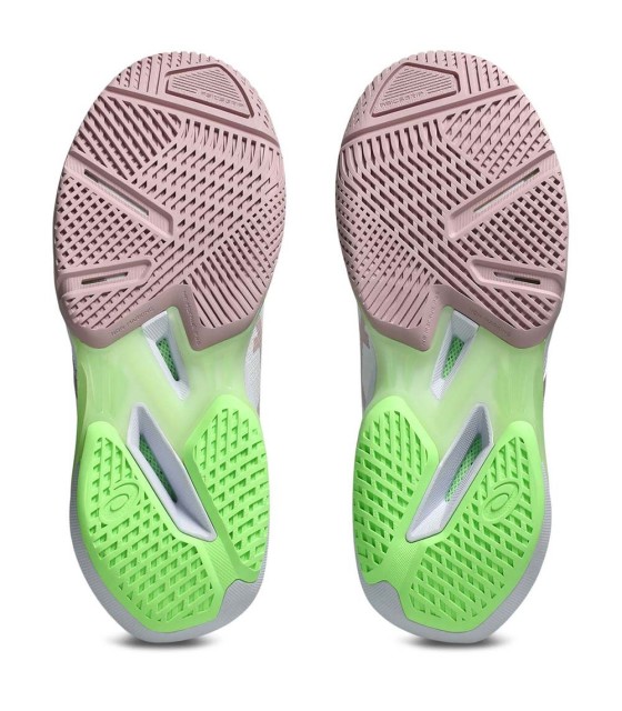 Sneakers Asics Solution de gel Vitesse FF 4 Femme blanche / Rose Huilé 3