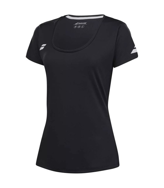 Camiseta Negra Mujer Babolat Play Cap 2