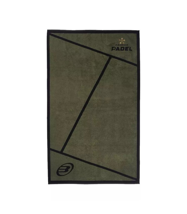 Toalheiro Bullpadel Premier Padel Kaki / Black 100x50 1